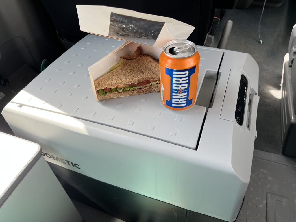 Sandwich und Irn Bru
