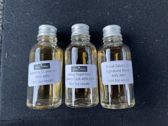 Whisky Samples in der Flasche